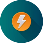 Icon of a lightning bolt