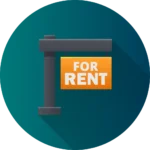 Icon of a for rent sign