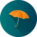 Icon of an umbrella