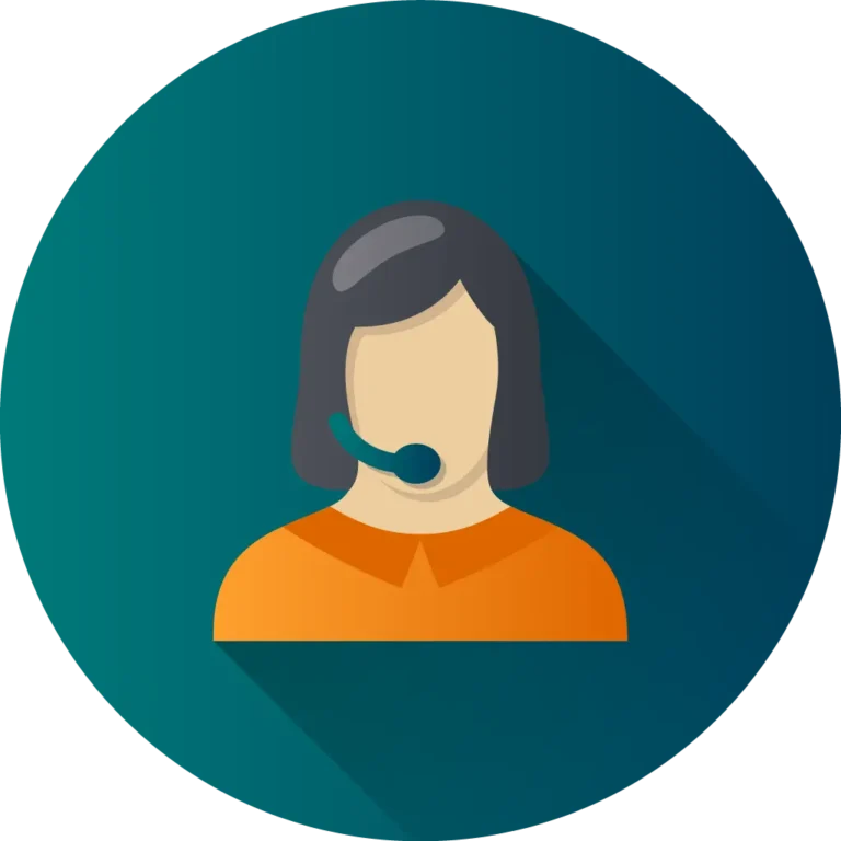 Icon of a customer service representative